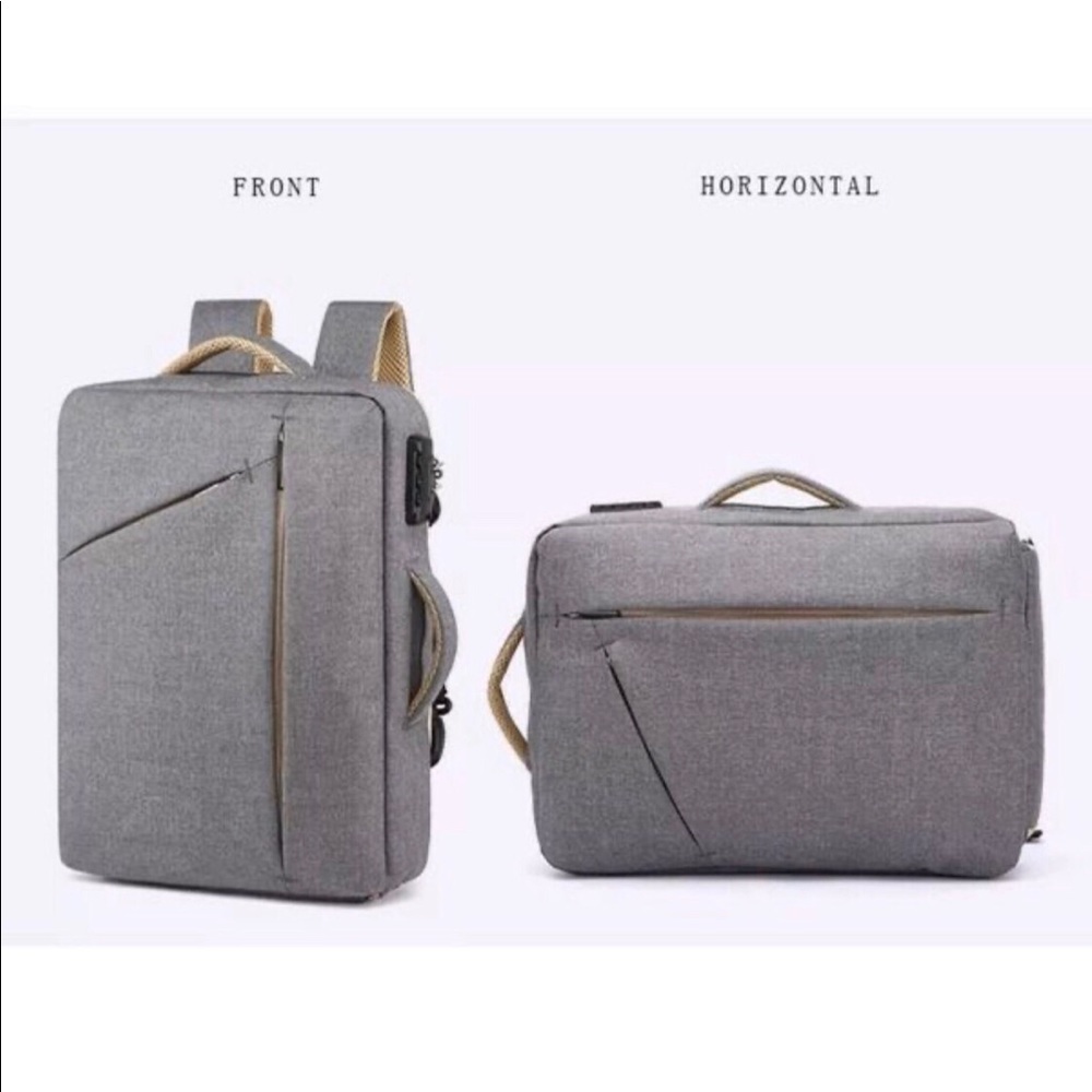 • Gray Backpack Antitheft • - Picture 6 of 8